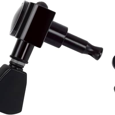 3L3R '60s Guitar Tuning Pegs Keys 15:1 Guitar String Tuning Keys Machines with 90 Degree Fixing Tag for Gibson/Epiphone Les Paul LP Electric or Acoustic Guitar JT/JXQ-05 Black Tulip Button image 2
