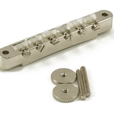Kluson USA Made ABR-1 Tune-o-Matic Non-wired Nickel Nylon Saddles KABRNWN-N