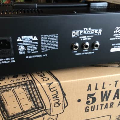 Kustom Defender 5H MOD All Tube Guitar Amp Box Paperwork Etc. Mint 2021 Black image 16