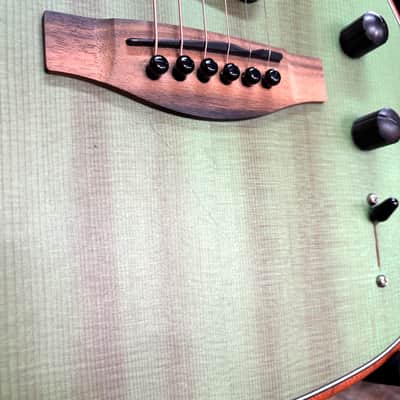Fender American Acoustasonic Telecaster Guitar 2020 Surf Green w/Padded Gig Bag image 11
