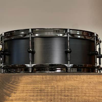 2015 Noble & Cooley 14" SS Classic Beech Solid Shell 5"x14 Snare Drum Transparent Black image 6