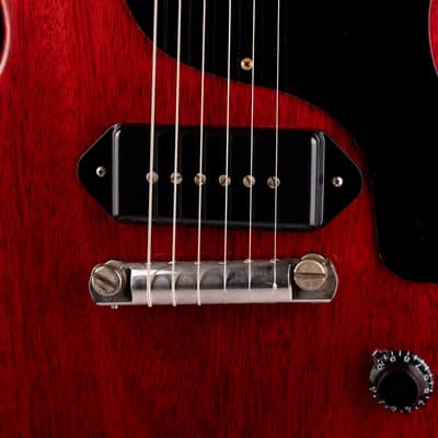 Gibson Custom Shop 1958 Les Paul Junior Double Cut Reissue Cherry Red with Case image 4