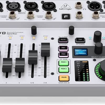 Behringer FLOW 8 Bluetooth Controlled 8-Input Digital Mixer 2020 - Present - Grey image 4