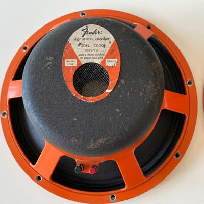 Fender Signature Speaker JBL D120F 8Ω JBL Model D120F Vintage Rare Fender Signature Speaker Stereo Pair