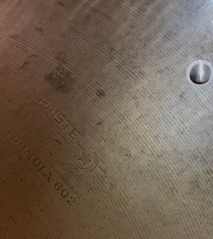 RARE! Paiste Formula 602 18” Flat Ride Cymbal 3 rivets image 1