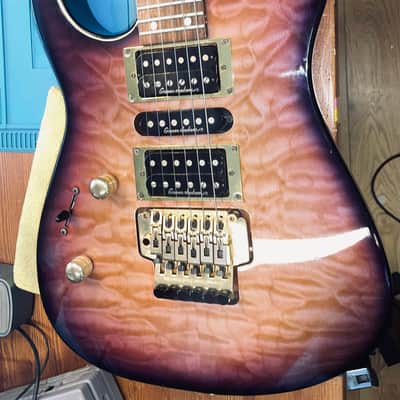 Jackson Dinky DK.55 Lefty MEGA RARE Left Handed – 1996 – Trans Violet – MIJ – Made in Japan image 4