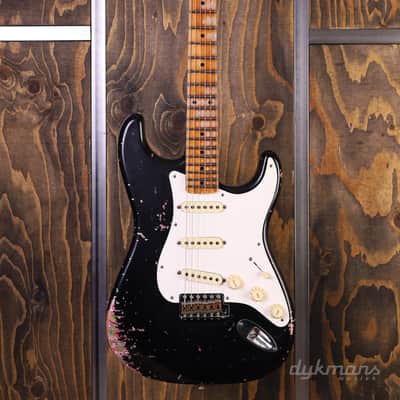 Fender Custom Shop Limited Edition Mischief Maker - Heavy Relic - Aged Black Over Pink Paisley image 2