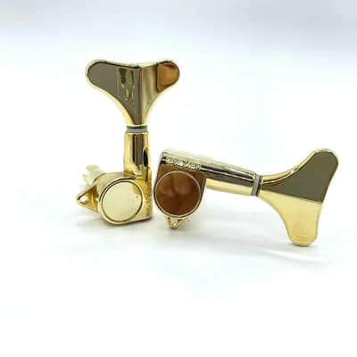 Grover 2R+2L Gold Bass Guitar Tuning Pegs Machine Heads Tuners Keys image 13