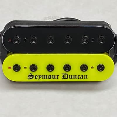Seymour Duncan Black Winter Blackened Trembucker Bridge Pickup - Neon Yellow/Black Zebra image 1