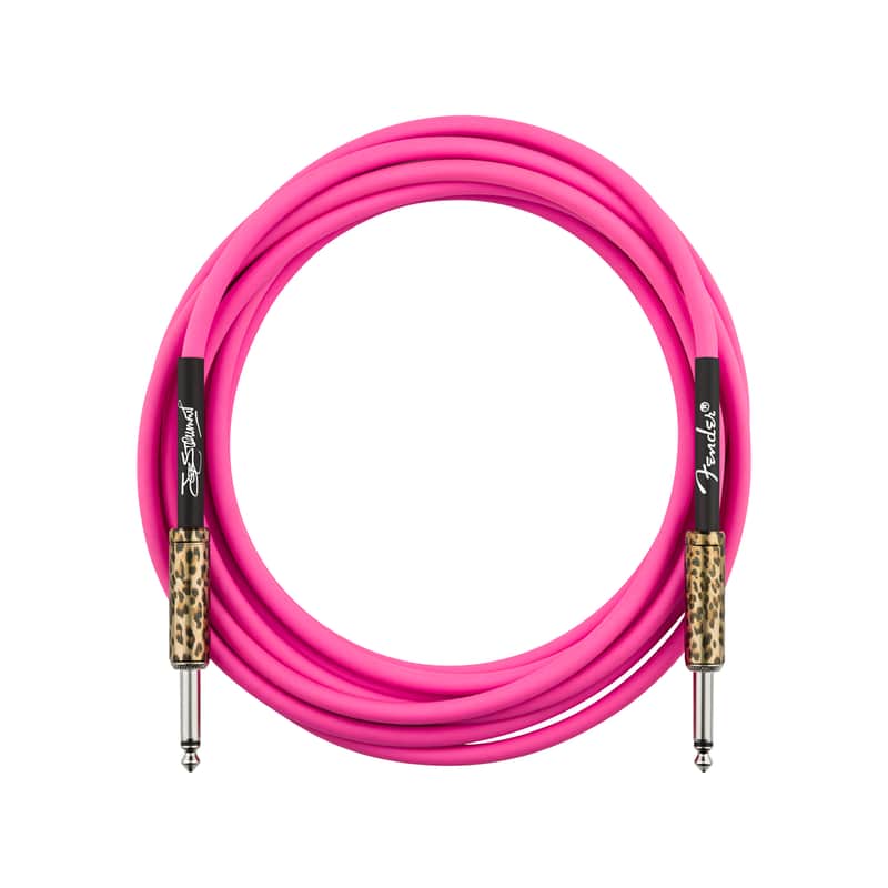Photos - Guitar Fender Joe Strummer 13' Instrument Cable Pink Leopard 
