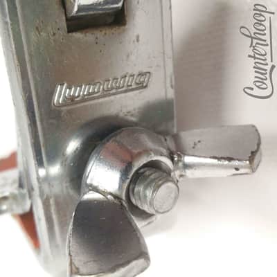 *Ludwig Clamp-On Mount Bass Drum Cowbell Holder Rod Chrome Vintage 70s USA Part* image 3