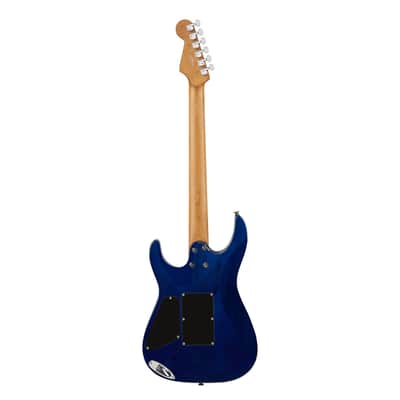 Charvel Pro-Mod Plus DK24 HH 2PT EB QM - Ebony Fingerboard, Chlorine Burst image 4