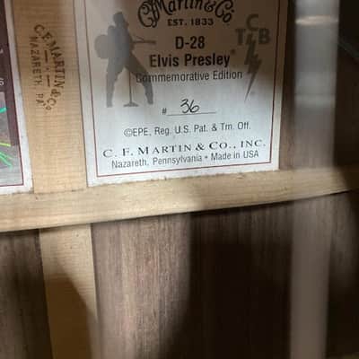 Martin D28 Elvis Presley Commemorative Limited Edition Acoustic Guitar 2007 image 17