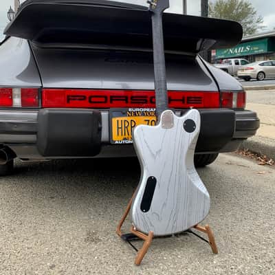 Deimel Guitar Works Firestar Custom 2020 Silver/ Filled Black Pores & Neck, New (Authorized Dealer) image 25