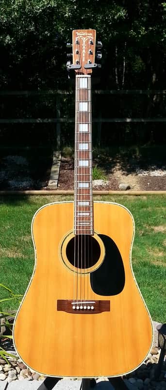 Extremely Rare Vintage Ventura V-20 Acoustic Guitar 3 Piece Back Matsumoku Made in Japan MIJ Nice! image 1