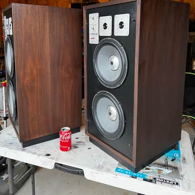 StudioLAB SL-30 Speakers 1980s Dark Brown Wood Stain image 5