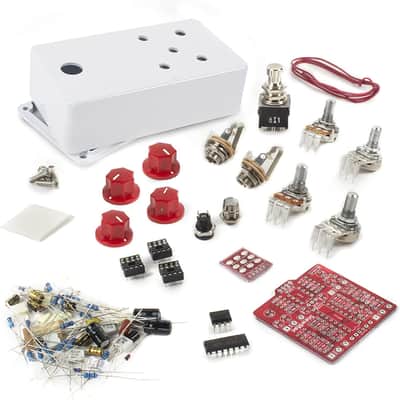 StewMac Tape Op Delay Pedal Kit, With White Enclosure (2353-W) image 1