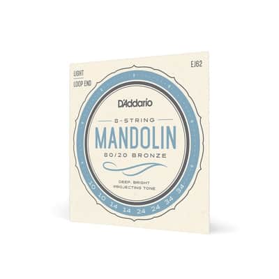 D'Addario 10-34 Light 80/20 Bronze 8 String Mandolin Strings - EJ62 image 2