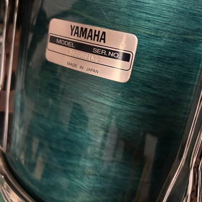 Yamaha Recording Custom Drum Set 2000’s - Turquoise (SHELLS ONLY) image 5