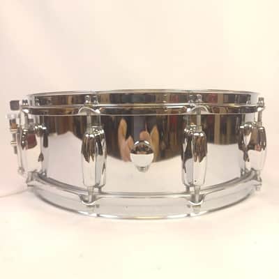 Slingerland 5x14"#142 10Lug Festival Chrome Steel Snare Drum Vintage 80s image 3