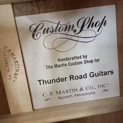 New Martin Custom Shop Style 5 Terz Englemann Spruce + Flamed Mahogany Thunder Road Spec image 8