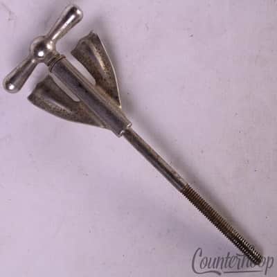 Ludwig Bass Drum Long Bow-Tie Tension T-Rods+Claws 5 1/4"Nickel 50s Club-Date US image 1