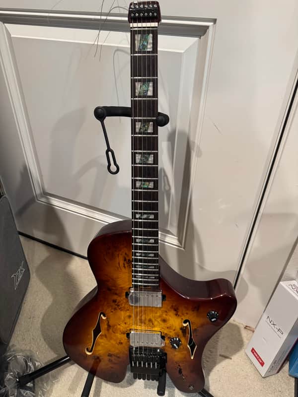 Unknown Headless semi hollow jazz Victor baker style hollowbody guitar forshage orion image 1