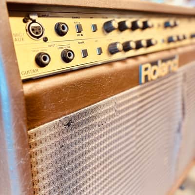 Roland AC-100 Acoustic Chorus 2-Channel 100-Watt 1x12" / 2x5" Acoustic Guitar Combo 1995 - 2004 - Brown image 2