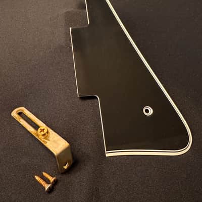 Gibson Les Paul Custom Shop Historic Black 5 Ply Reissue Pickguard and Aged Bracket Set image 1