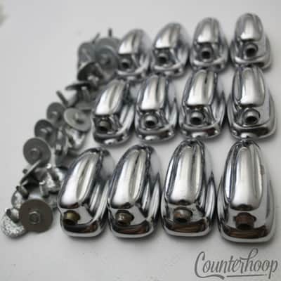 *Slingerland 12x Small Sound King Lugs 3Ply Tom Drum Chrome Hex Vintage 50s-60s* image 1