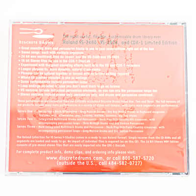 Roland Collection Limited Edition Discrete Drums CD for VS2480 VS1824 & CDX-1 image 2