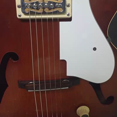 Vintage RARE 1968 Harmony H53 Rocket DeArmond Pickup Upgraded Electronics New Strings Pro Setup Original Soft Shell Case image 4