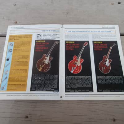Vintage 1965 Gretsch Guitars & Amplifiers Catalog #32! Chet Atkins, White Falcon! Case Candy! image 2