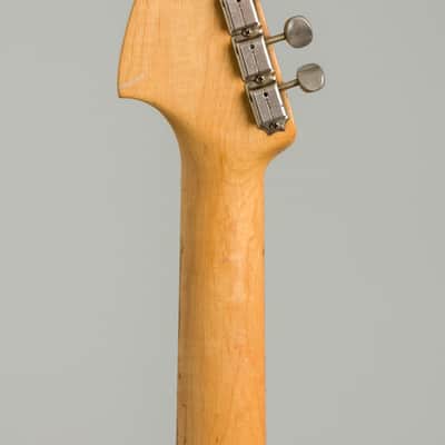 Fender  Jazzmaster Solid Body Electric Guitar (1959), ser. #34376, original tweed hard shell case. image 6