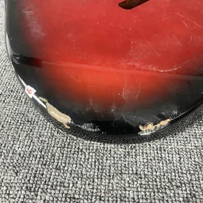 DIY Project Custom Red Burst HH Guitar Basswood Body image 6