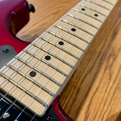 2013 Charvel Pro-Mod So-Cal Style 1 HH FR M Electric Guitar Maple Fingerboard Quarter Sawn Maple Neck Candy Apple Red Floyd Rose Seymour Duncan MIM Mexico Superstrat Super Low First Year Serial Number (CM000501) San Dimas image 6