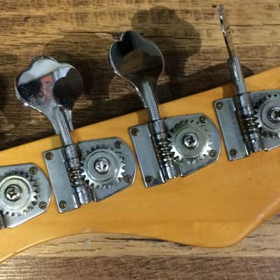 Hondo Deluxe Series 830 Gloss Golden Sunburst Finish Electric Bass Guitar image 12
