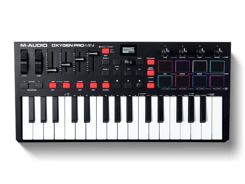 M-Audio Oxygen Pro Mini 32-Key USB MIDI Keyboard Controller image 1