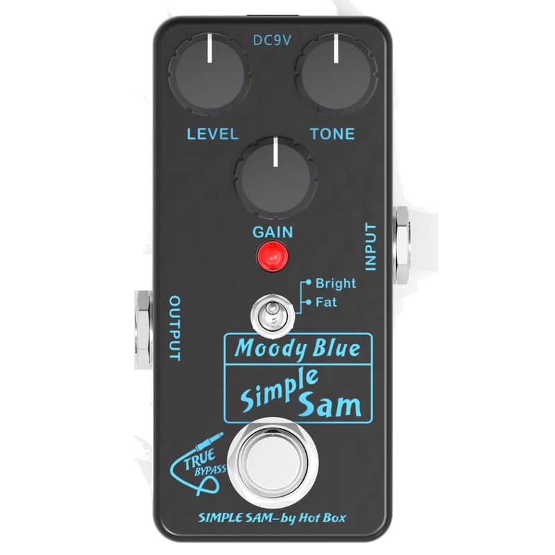 Simple Sam Moody Blue Overdrive Classic Blues Mood Style Ov/drive Guitar Effect Pedal image 1