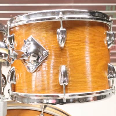 Slingerland 4pc Drum Kit Set Vintage 1970's 24/18/14/13" Mahogany image 8