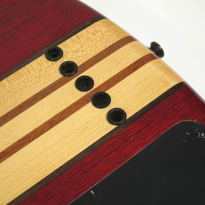1976 USA Custom Made Electric Bass American Flag Model Red White & Blue Stars & Stripes Inlay wOHSC image 16