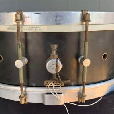 Vintage 1920's Original Barry 5x14 12-Lug Aluminum Snare Drum (Rm4) image 4