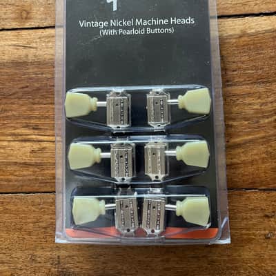 Gibson PMMH-010 Deluxe Vintage Style Tuner Set 2010s - Green Key / Vintage Nickel image 1
