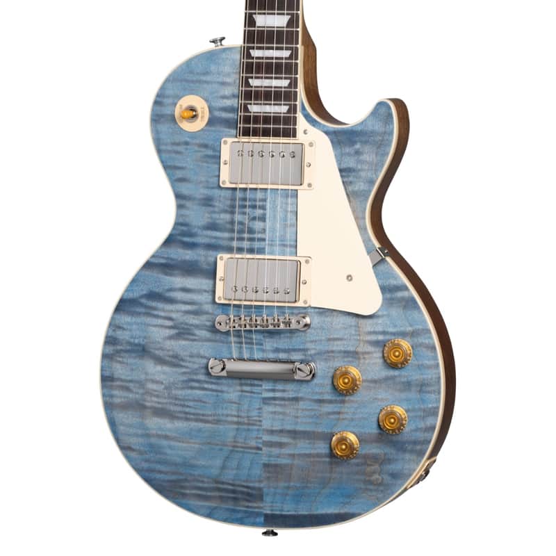 Les Paul Standard 50s Figured Top Electric Guitar Ocean Blue image 1