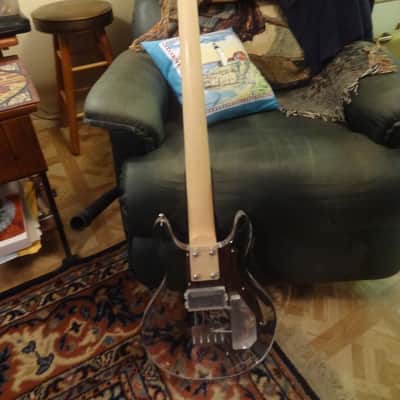 Left Handed 2017 Acrylic Bass guitar image 8