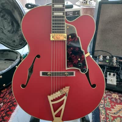 D'Angelico Deluxe EXL-1 Hollow Body Archtop 2010s - Matte Cherry image 1