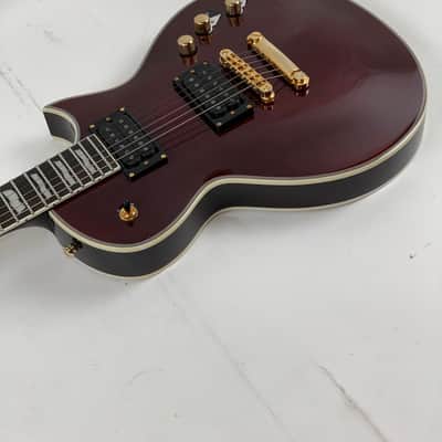 ESP LTD EC-1000T CTM See Thru Black Cherry FM Electric Guitar B-Stock image 8