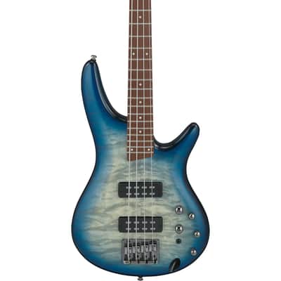 Ibanez Standard SR400EQM-SCB Stained Cosmic Blue Starburst - 4-String Electric Bass image 4