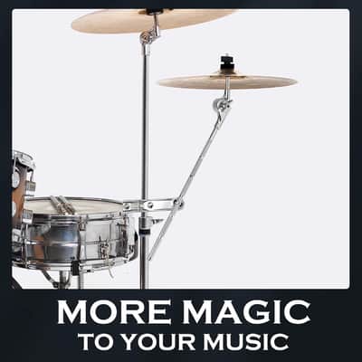 Cymbal Boom Arm Cymbal Boom Holder with Clamp, Grabber Cymbal Arm with 17" Solid Boom Arm, 360°Cymbal Extension Mount Clamp for Splash, Crash, and Effects Cymbals image 3
