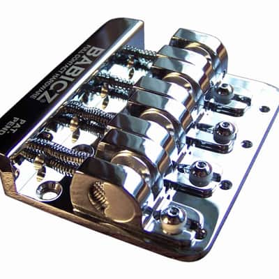 Babicz FCH-4 Bass Bridge, Original Series, 5 Hole Mount - Chrome---chrome image 3
